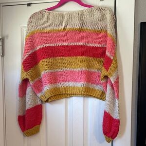 Billabong Multicolor Striped Knit Sweater